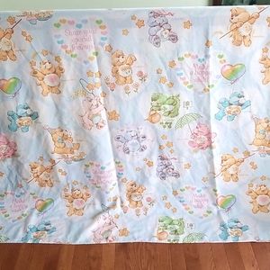 Care Bears - 80's Vintage twin flat bed sheet